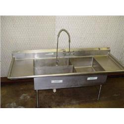 3-hole SS Sink w/ spray nozzle