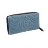 Image 3 : Gucci Blue Denim Marmont GG Peal Zip Wallet