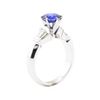 Image 4 : 2.07 ctw Sapphire And Diamond Ring - 14KT White Gold