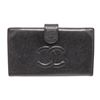 Image 1 : Chanel Black Caviar Leather Timeless French Purse Wallet