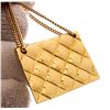 Image 4 : Chanel Gold Plated Quilted Flap Bag Drop Pendant Pin Brooch