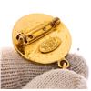 Image 5 : Chanel Gold Plated Quilted Flap Bag Drop Pendant Pin Brooch