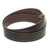 Image 3 : Hermes Vintage Black Brown Togo Leather Etrier Belt 85