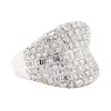 Image 1 : 3.72 ctw Diamond Ring - 18KT White Gold