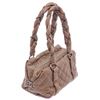 Image 2 : Chanel Beige Leather Small Lady Braid Bowler Bag