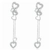 Image 1 : 18k White Gold 0.32CTW Diamond Earrings, (I2 /J)