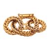 Image 1 : Chanel Gold Woven Chain Link Circles Brooch Pin