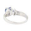 Image 3 : 1.87 ctw Sapphire and Diamond Ring - 14KT White Gold