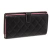 Image 5 : Chanel Black Quilted Leather Black CC Cambon Long Wallet