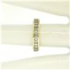 Image 9 : 14kt Yellow Gold 1.00 ctw Baguette Diamond Channel Domed Wedding Band Ring