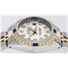 Image 4 : Rolex Ladies 2 Tone Silver Diamond & Sapphire Datejust Wristwatch