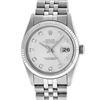 Image 2 : Rolex Mens Stainless Silver Diamond 36MM Datejust Wristwatch