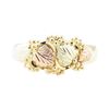 Image 2 : Black Hills Gold Motif Ring - 10KT Yellow, Pink, and Green Gold