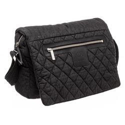 Chanel Grey Denim Coco Cocoon Messenger Bag