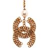 Image 6 : Chanel Faux Pearl & Crystal CC Pendant Necklace