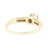 Image 3 : 0.15 ctw Diamond Solitaire Vintage Motif Ring - 14KT Yellow Gold