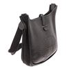 Image 3 : Hermes Black Clemence Leather Evelyne II PM Bag