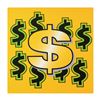 Image 1 : Dollar Sign (Yellow Background) by Steve Kaufman (1960-2010)