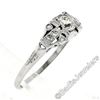 Image 6 : Art Deco Platinum 0.50 ctw Old European Diamond Engagement Ring