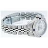 Image 6 : Rolex Ladies Stainless Steel Mother Of Pearl Diamond & Sapphire Datejust Wristwa