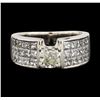 Image 2 : 2.90 ctw Diamond Ring - 14KT White Gold