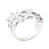 Image 4 : 0.15 ctw Diamond Mesh Ring - 14KT White Gold
