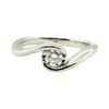 Image 2 : 0.25 ctw Diamond Ring - 14KT White Gold