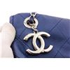 Image 7 : Chanel Blue Quilted Caviar Leather Medium CC Chain Pocket Tote Shoulder Bag