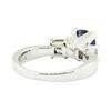 Image 3 : 1.91 ctw Blue Sapphire and Diamond Ring - 14KT White Gold