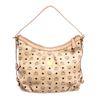 Image 1 : MCM Cream Coated Canvas Visetos Hobo Shoulder Bag
