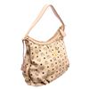 Image 3 : MCM Cream Coated Canvas Visetos Hobo Shoulder Bag