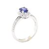 Image 4 : 1.35 ctw Sapphire And Diamond Ring - 14KT White Gold