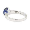 Image 3 : 1.56 ctw Sapphire and Diamond Ring - 18KT White Gold