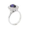 Image 4 : 2.55 ctw Sapphire and Diamond Ring - 14KT White Gold