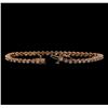 Image 3 : 14KT Rose Gold 1.78 ctw Diamond Tennis Bracelet