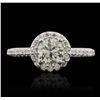 Image 2 : 14KT White Gold 1.43 ctw Diamond Ring