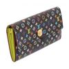 Image 1 : Louis Vuitton Black Multicolore Monogram Sarah Wallet