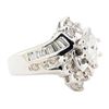 Image 1 : 1.45 ctw Diamond Ring - 14KT White Gold