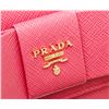 Image 4 : Prada Pink Saffiano Leather Lux Fiocco Bow Wallet