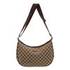 Image 3 : Gucci Brown GG Canvas Leather Messenger Bag