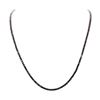 Image 1 : 23.05 ctw Black Diamond Necklace - 14KT White Gold