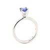Image 4 : 1.62 ctw Sapphire and Diamond Ring - Platinum