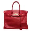 Image 3 : Hermes Red Ardennes Leather Birkin 35cm Bag GHW