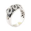Image 4 : 1.68 ctw Black and White Diamond Ring - 14KT White Gold