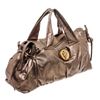 Image 3 : Gucci Metallic Grey Large Leather Hysteria Tote Bag