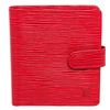 Image 3 : Louis Vuitton Red Epi Leather Porte Billets Tresor Wallet
