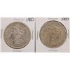 Image 1 : Lot of (2) 1900 $1 Morgan Silver Dollar Coins