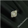Image 6 : Antique Art Deco 18kt White Gold 0.35 ctw European Diamond Solitaire Filigree En