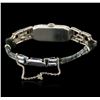 Image 2 : Art Deco 14KT White Gold Diamond Vintage Ladies Watch