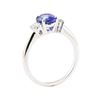 Image 4 : 2.15 ctw Sapphire And Diamond Ring - 14KT White Gold